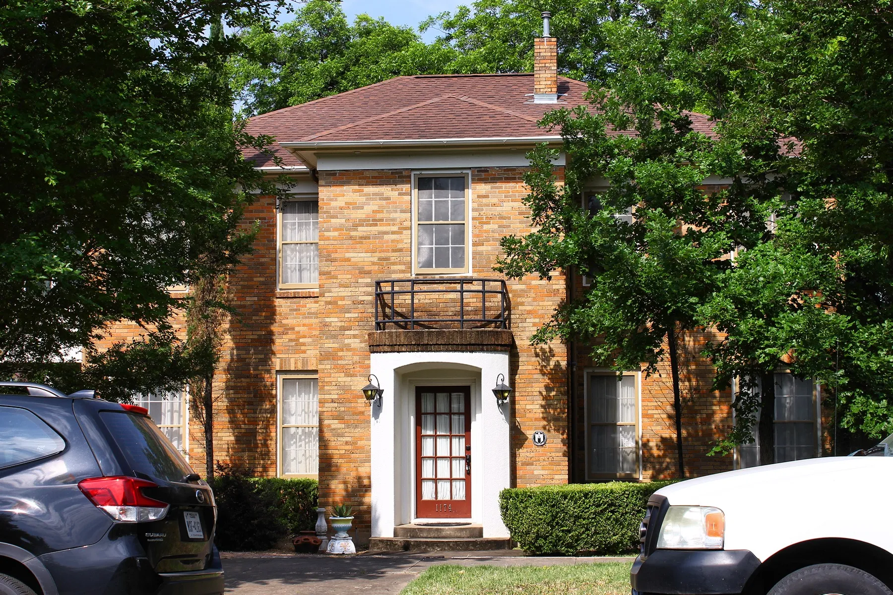 A restored mid-century building in East Austin