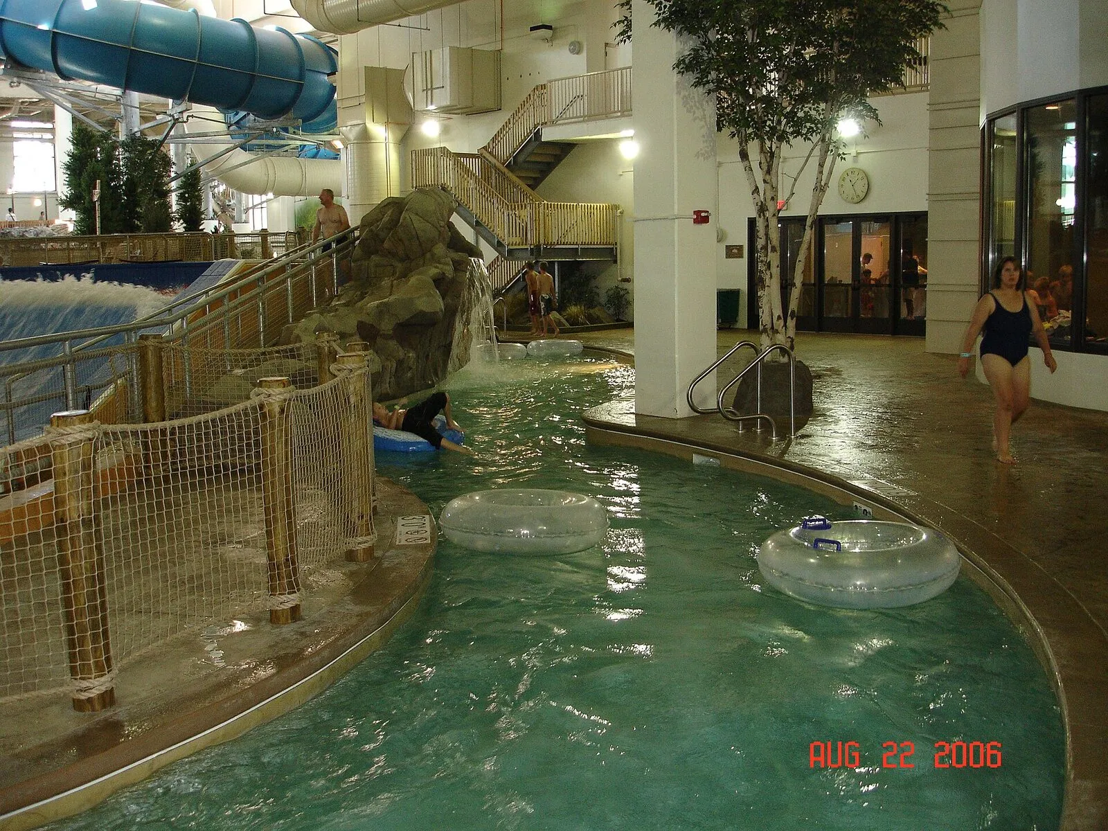 Indoor lazy river at the former Water Park of America in Minnesota