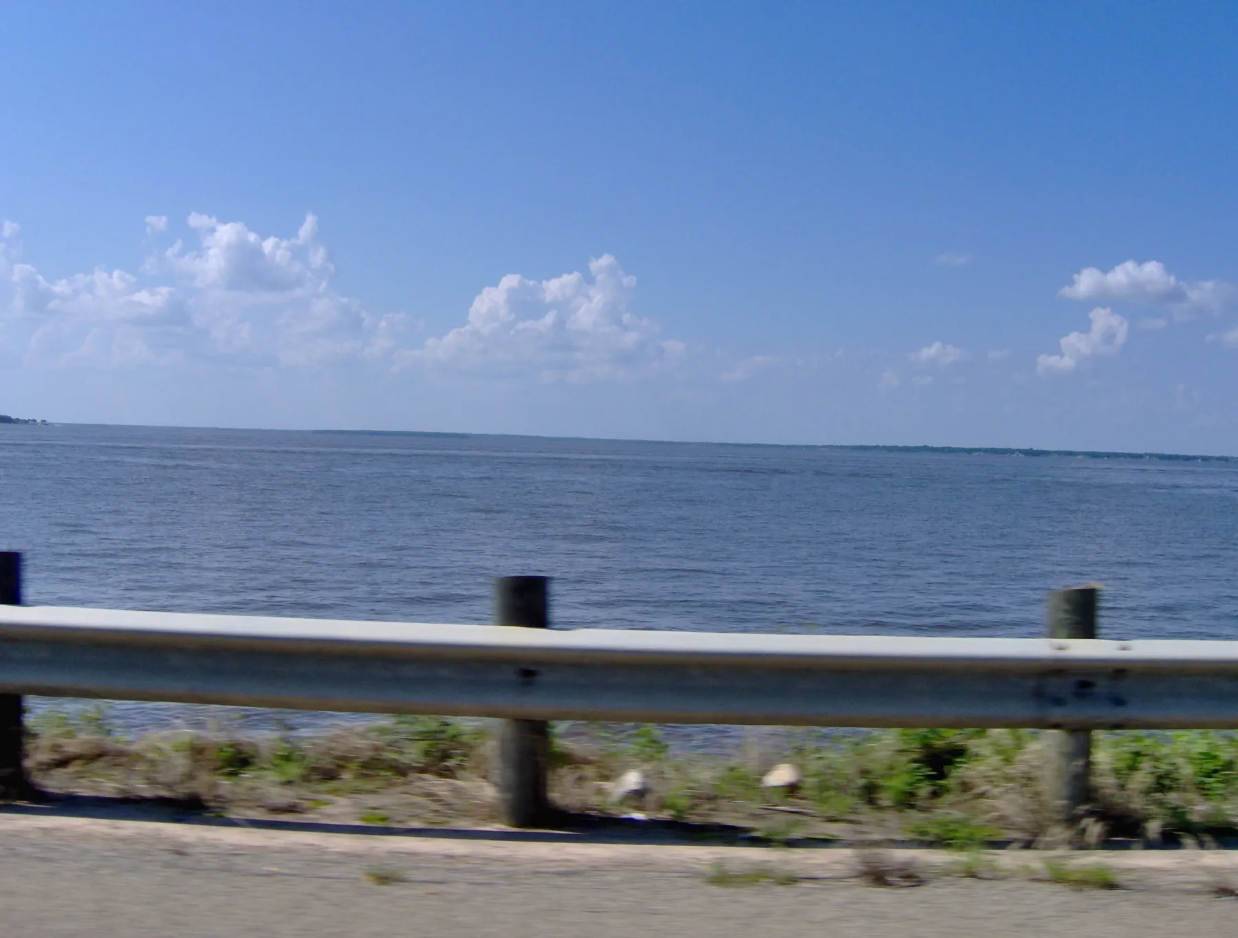 Open water looking north across Cedar Creek Reservoir