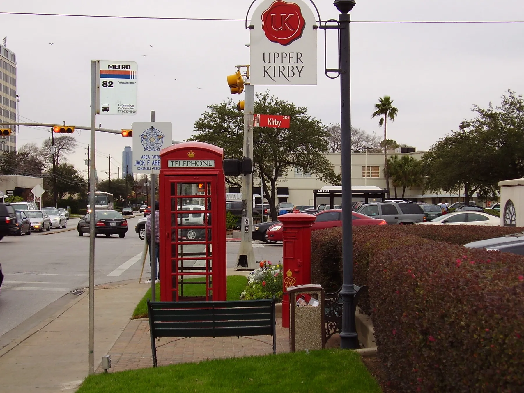 A street in the Upper Kirby district of Houston