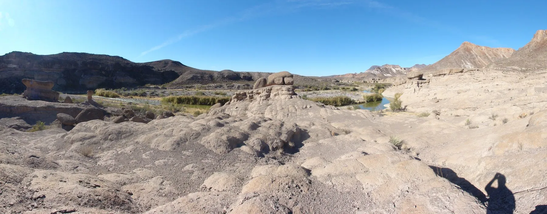The River Road winding through desert and rock in Big Bend Ranch State Park
