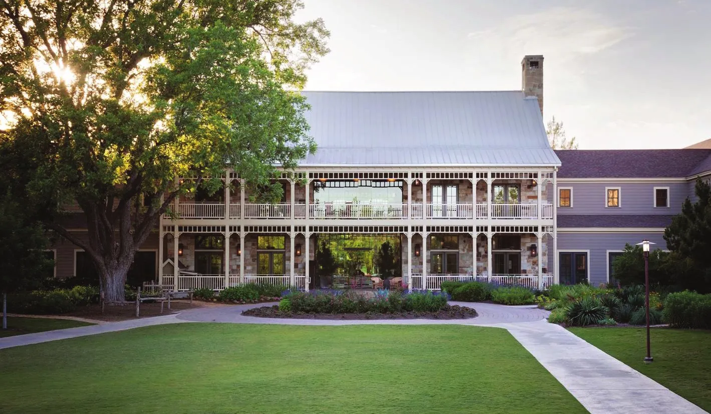 Lawn and porch at Hyatt Regency Lost Pines Resort and Spa