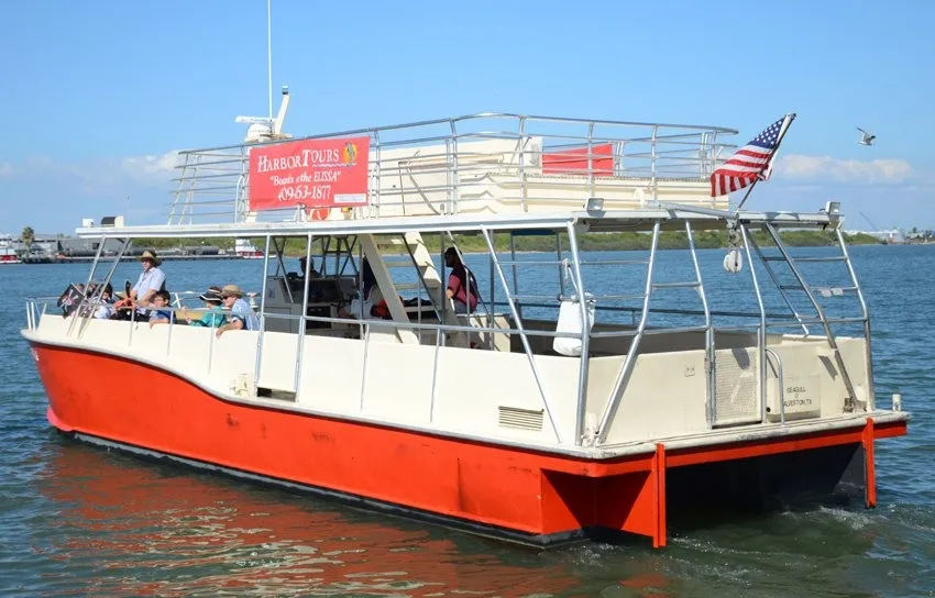 The Seagull II harbor tour boat in Galveston