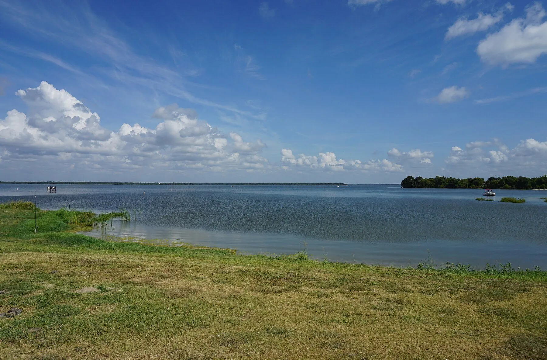 Lake Tawakoni shoreline in East Texas